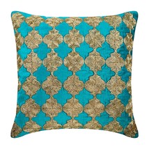 Blue Throw Pillow Covers 16&quot;x16&quot; Velvet, Amazement - £48.31 GBP+