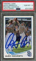 2013 Topps Update #US97 Alexi Amarista Signed Card PSA Slabbed Auto 10 Padres - £62.84 GBP
