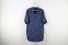 Travis Mathew Mens XL Distressed Boat Mountain All Over Print Knit Golf ... - $41.00 CAD