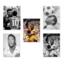 Pele Brazil Football Player Legend Vintage Photography Premium Canvas Art Print - £14.01 GBP+