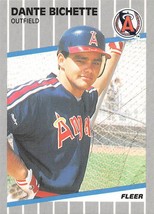 1989 Fleer #468 Dante Bichette RC Rookie Card California Angels ⚾ - $0.94