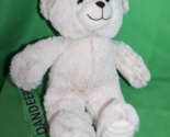 Walmart Spark Teddy Bear White Stuffed Animal Toy 13&quot; - £14.23 GBP