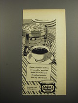 1955 Chase &amp; Sanborn Coffee Ad - Served by more Fine Hotels - $18.49