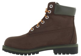 Timberland Junior #5 Premium 6 Inch Waterproof Dark Brown Nubuck Boots Lady# 6.5 - £80.38 GBP