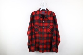 Vintage 70s Pendleton Mens Large Looped Collar Wool Board Button Shirt P... - £93.37 GBP