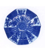 Japanese Seto Ware Meiji Period (1850-1899) Blue &amp; White Signed Saucer A... - £15.90 GBP