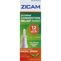 Zicam Extreme Congestion Relief Nasal Spray with Aloe Vera, 0.5 Oz..+ - £20.56 GBP
