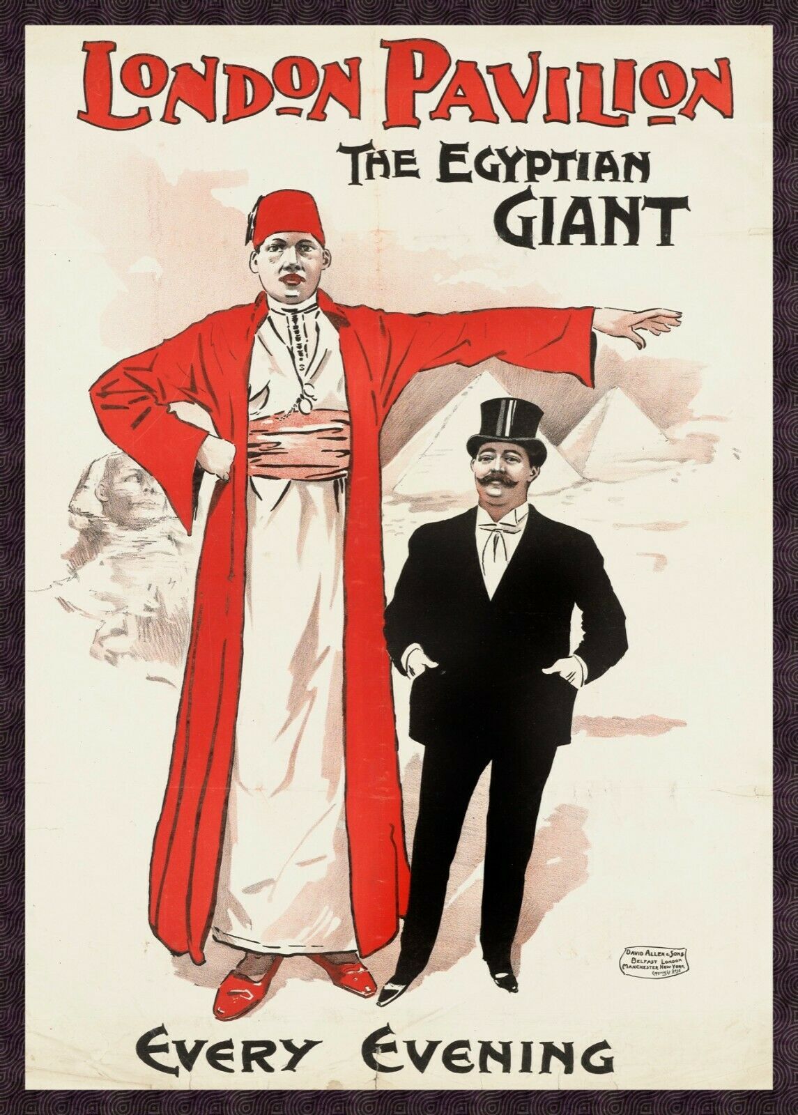 9825.Decoration Poster.Home room wall Art.The Egyptian Giant.Circus oddity act - $16.20 - $54.00