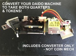 $.25 Converter For Daido Pachislo Slot Machines, Accepts Both Quarters &amp; Tokens - £27.64 GBP