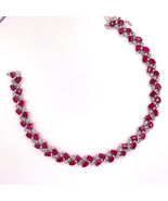 OOAK GORGEOUS Natural Ruby Diamond 14K Bracelet GEM REPORT - $9,725.37