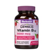 Bluebonnet Nutrition Earth Sweet Vitamin B12 5000 mcg Chewable Tablets, ... - $9.89