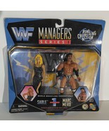 WWE WWF 1997 Jakks Managers Series 1 Sable &amp; Marc Mero Figures in Package - £14.01 GBP