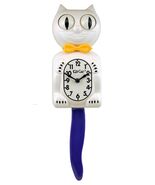 White Kit-Cat Klock Gold  Bow Tie and Purple Tail Clock - $92.95