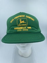 Vtg YoungAn John Deere Hat Cap Foam Snapback Trucker Tractor Equipment G... - $14.50