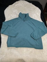 Nike Blue Pullover Womens High Neck Sweater Size XL Long Sleeve - £11.44 GBP