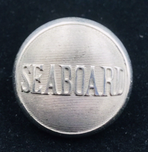 VTG Seaboard Air Line Railway Uniform Button 7/8&quot; Diameter Silver Tone Pettibone - £14.57 GBP