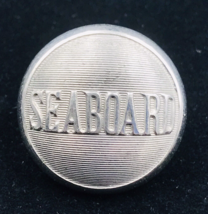 VTG Seaboard Air Line Railway Uniform Button 7/8&quot; Diameter Silver Tone Pettibone - £13.91 GBP