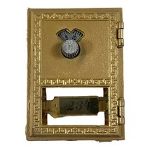 Antique Brass PO Post Office Box Door Hinged Frame #234 Turn Combination... - £36.75 GBP