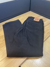 Levi Strauss 505 Black Straight Leg Denim Jeans Men&#39;s Size 36X32 KG JD - $24.75