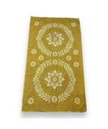 Vtg Gold Crest By Cone Yellow Gold Cotton Bath Towel MCM Mid Century 24X41” - $16.34