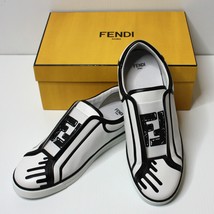 Fendi x Joshua Vides FF Logo Slip-On Sneakers Shoes size 40 US 10 MSRP $... - £432.63 GBP