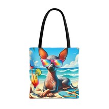 Tote Bag, Dog on Beach, Xloitcuintli, Tote bag, 3 Sizes Available, awd-1253 - £22.38 GBP+