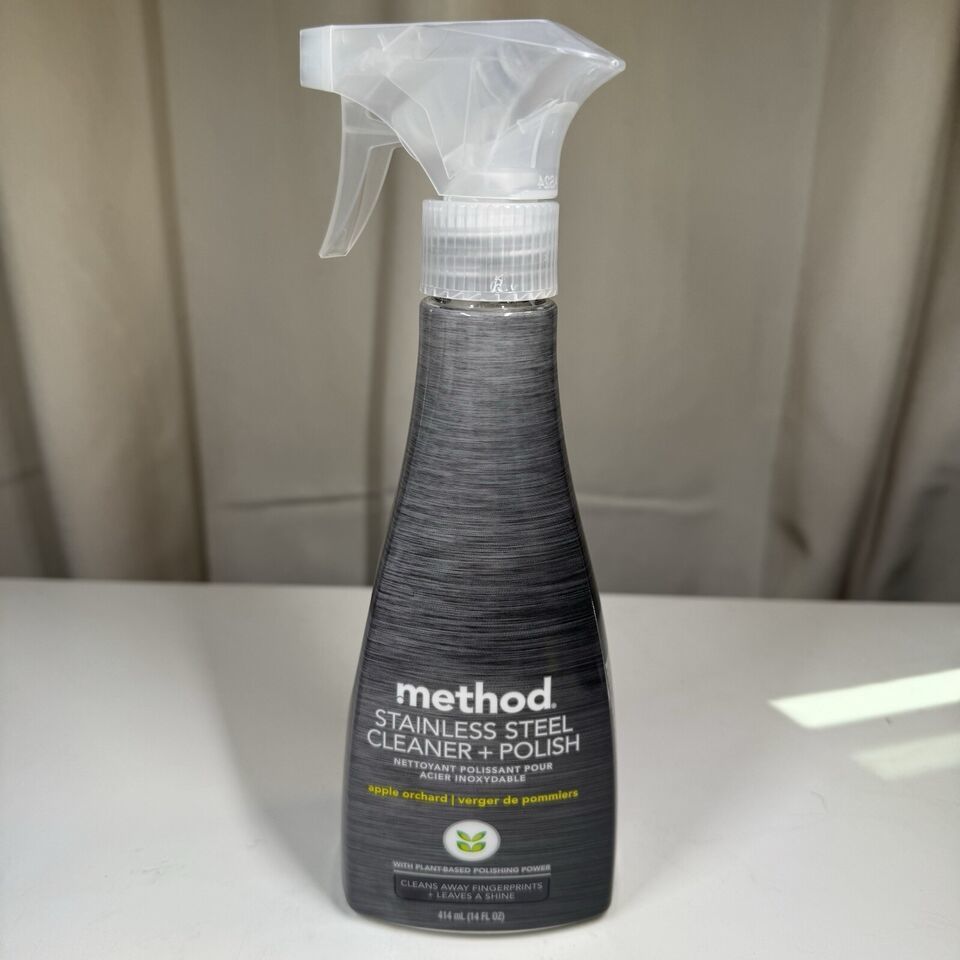 Method Stainless Steel Cleaner + Polish Apple Orchard Scent Plant Based ... - $8.60