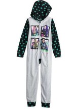 Girls One Piece Pajamas Hooded Disney Descendants Union Suit Fleece Slee... - $22.77