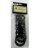 CLIP RINGS / EYELET RINGS Drapery Curtain 7-Pack 1-1/4&quot; in Gunmetal- Cam... - $141.59 MXN