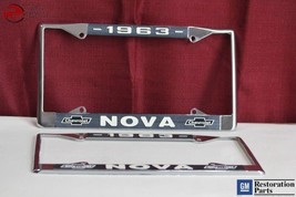 1963 Chevy II Nova GM Licensed Front Back License Plate Holder Frame-
sh... - £26.31 GBP