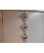 Halloween Boo Boo Boo Ghosts Plastic Hanging 3 Pc. Door Decor 23&quot; H NEW - $145.03 MXN