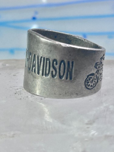 Harley Davidson ring biker motorcycle Mexico band size 8.75 sterling silver wome Item image 3