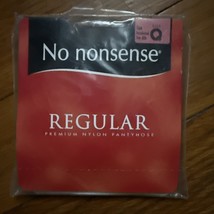 Vintage No Nonsense Regular Pantyhose Reinforced Toe Queen 1 Tan #26 Bra... - $180.99 MXN