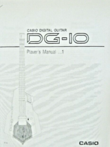 Casio DG-10 Digital Guitar Synthesizer User&#39;s Operating Owner&#39;s Manual B... - $15.83