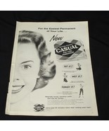 Vintage Print Ad Casual Pin Curl Permanent 1955 Seventeen Magazine - €5,86 EUR