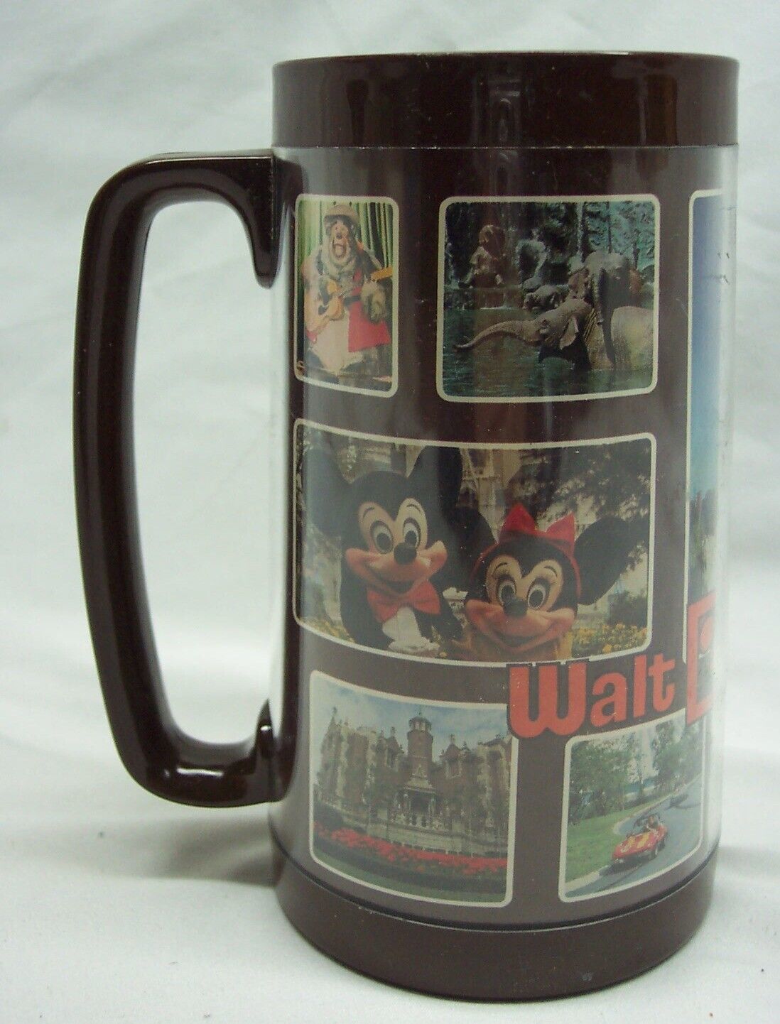 Primary image for Vintage 1970's Walt Disney World MAGIC KINGDOM 6" PLASTIC Collectors CUP MUG