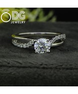 2 Ct Round Lab Diamond Engagement Ring Twisted Band, Certified Lab Grown Diamond - $1,395.00