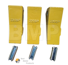 (3) 230SP Bucket Tooth with 23FP Flex Pin - Fits Most 230 Style Adapters... - $47.45