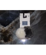 Janie and Jack Gray/White Faux Fur Puff Hair Clip One Size NEW - $18.45 CAD
