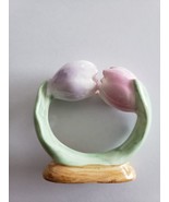 Vintage Pia Bone China Delicate Flower  Napkin Ring Holder Philippines ~... - $22.44