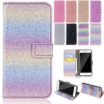 For iPhone 11 12Pro Max 7 8+ Bling Flip Magnetic Leather Wallet Stand Case Cover - $52.85