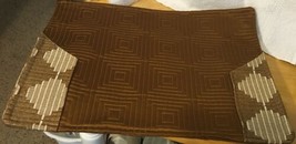 Brown Fabric Placemats W/ Silverware Pocket - £11.16 GBP