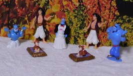 Vintage Disney Aladdin Figures Genie, Aladdin, &amp; Abu by Pax Manf. Co. - £8.76 GBP