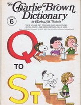 VINTAGE 1973 Charlie Brown Dictionary Hardcover Book Volume 6 Snoopy - £11.83 GBP