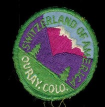 Vintage Travel Souvenir Embroidery Patch Switzerland of America Ouray Co... - $9.89
