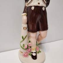 Vintage Holland Mold Figurine of Victorian Boy, Hand Painted and Signed Su'Ben image 3