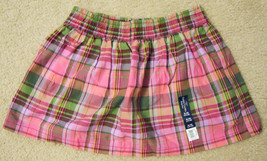 Girl Skirt Skort Size 4-5,6-6X,7-8,10-12,14-16 Berry Glow Plaid Faded Glory - £7.17 GBP