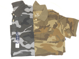 NEW Boys Camo Polo Shirts Sz XS(4-5) S( 6-7) M(8) L(10-12) XL(14-16) XXL... - $13.98