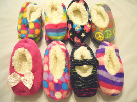 Girls Slipper Socks Kids Shoes Size Non Skid Super Soft  - £7.84 GBP