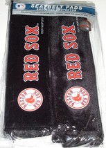 MLB Boston Red Sox Seat Belt Pads Velour Pair by Fremont Die - £11.18 GBP